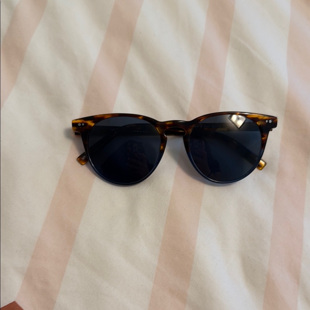 Warby Parker Tortoiseshell and Blue Sunglasses